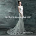 Elegant A Line white Trumpet Mermaid Wedding Dress